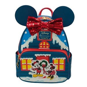Disney Loungefly Mini Backpack - Mickey and Friends Happy Holidays - LE 1000