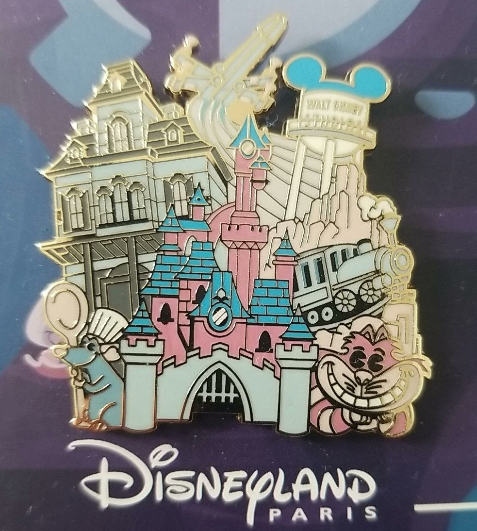 Celebrate Disney destinations around the globe with this 2022 D23 Gold Member “Disney Parks Around the World” collectible pin set.