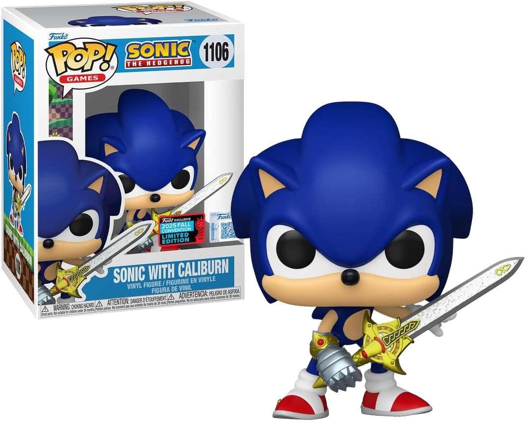 Funko Sonic the Hedgehog POP! Games Sonic with Caliburn Vinyl Figure