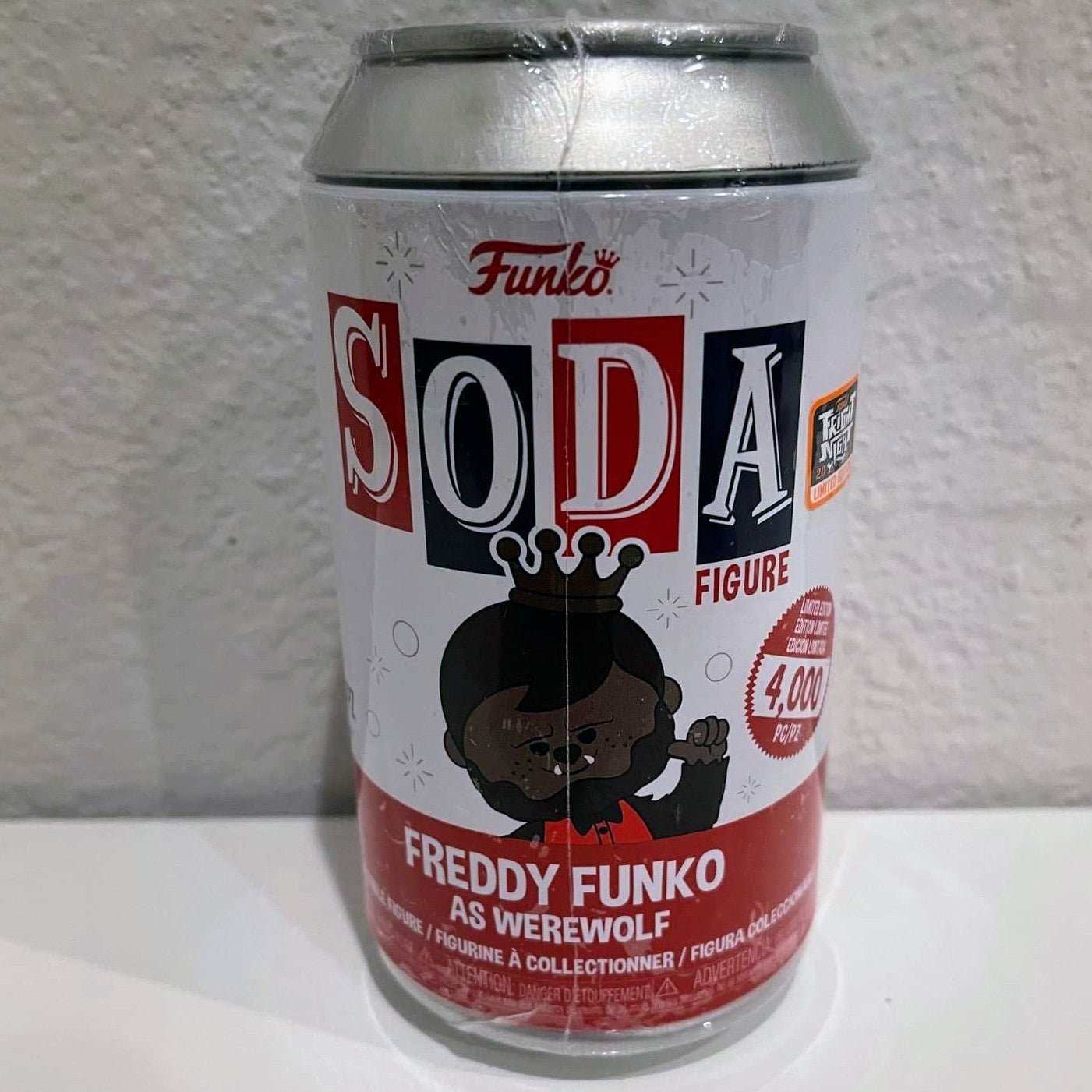 NEW YORK COMIC CON 2022: POP! Funko: Frightmare on Fun Street  - SEALED SODA Vinyl Freddy Funko as Werewolf LE4000