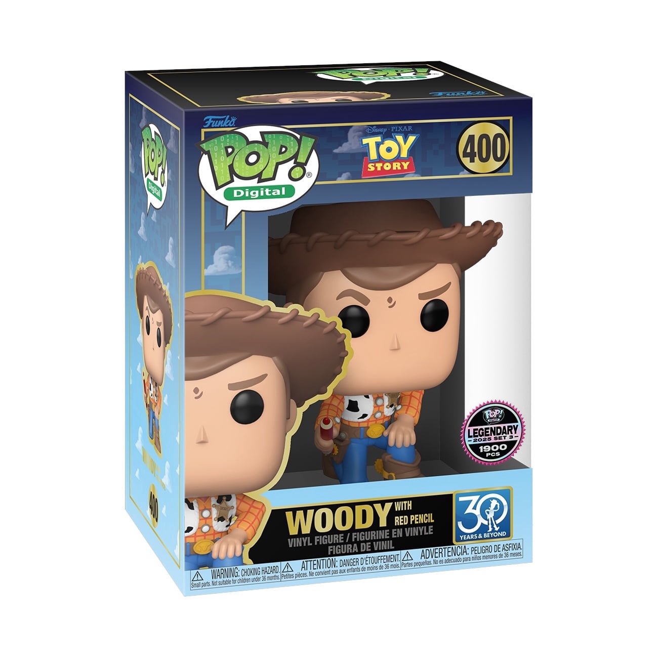 Funko Pop! Digital Woody #400 Toy Story Legendary LE 1839 – New