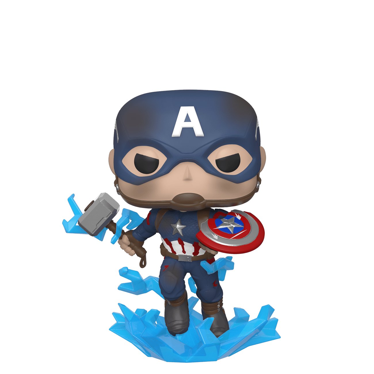 Funko POP! Marvel: Endgame - Captain America w/ Broken Shield & Mjolnir