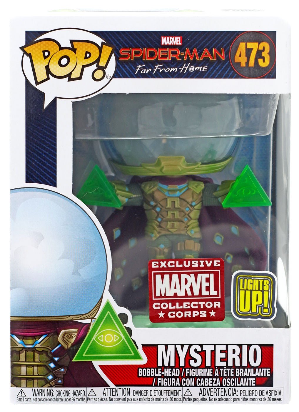 473 Mysterio (Lights Up) - Marvel Spider-Man Far From Home Funko POP