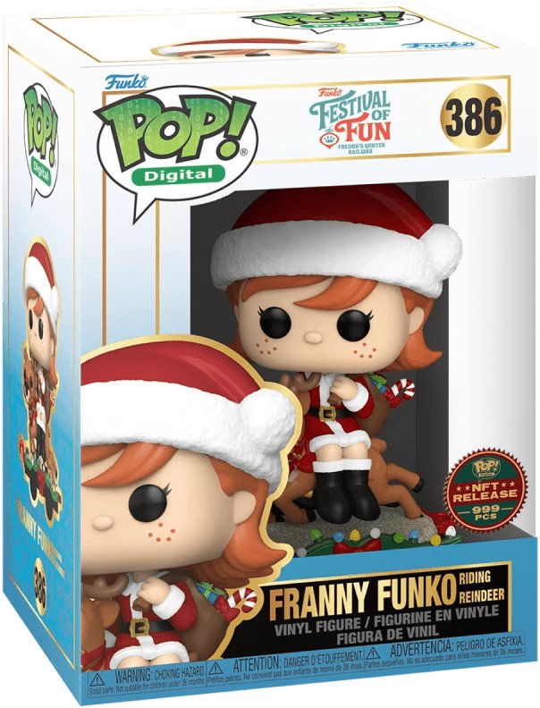 Funko Pop! Digital Franny Funko Riding Reindeer #386 – Limited Edition of 999 PCS