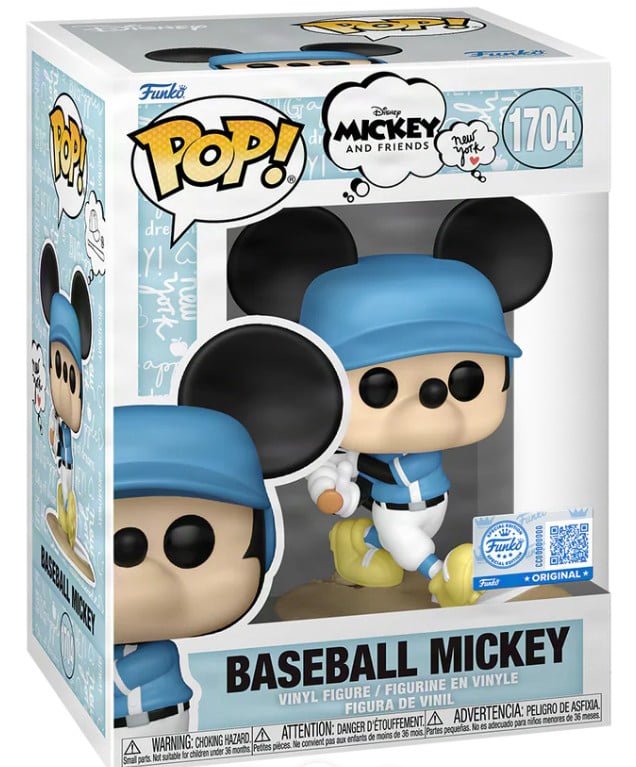 Funko Pop! Disney Baseball Mickey Mouse Exclusive Figure #1704