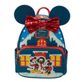 Disney Loungefly Mini Backpack - Mickey and Friends Happy Holidays - LE 1000