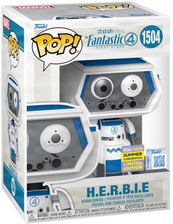Funko Pop! Fantastic 4 H.E.R.B.I.E #1504 SDCC LE