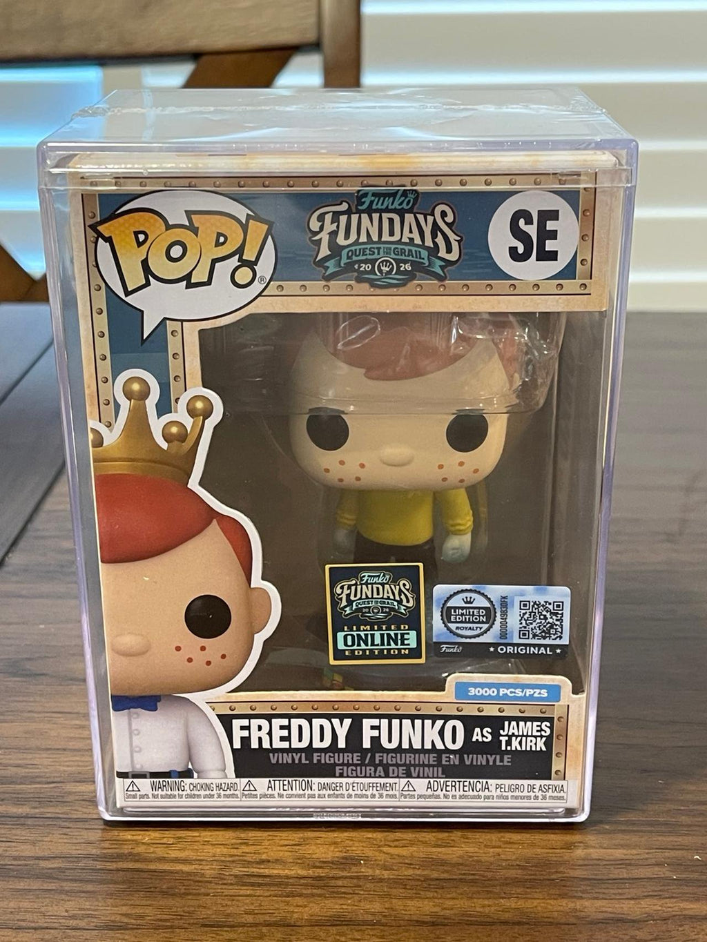 Funko Pop! Fundays 2026 - Quest for the Grail - Fraddy as James T. Kirk  LE-3000