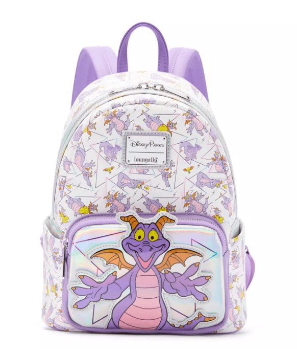 Disney Parks Loungefly Mini Backpack - Figment Allover Print - Iridescent