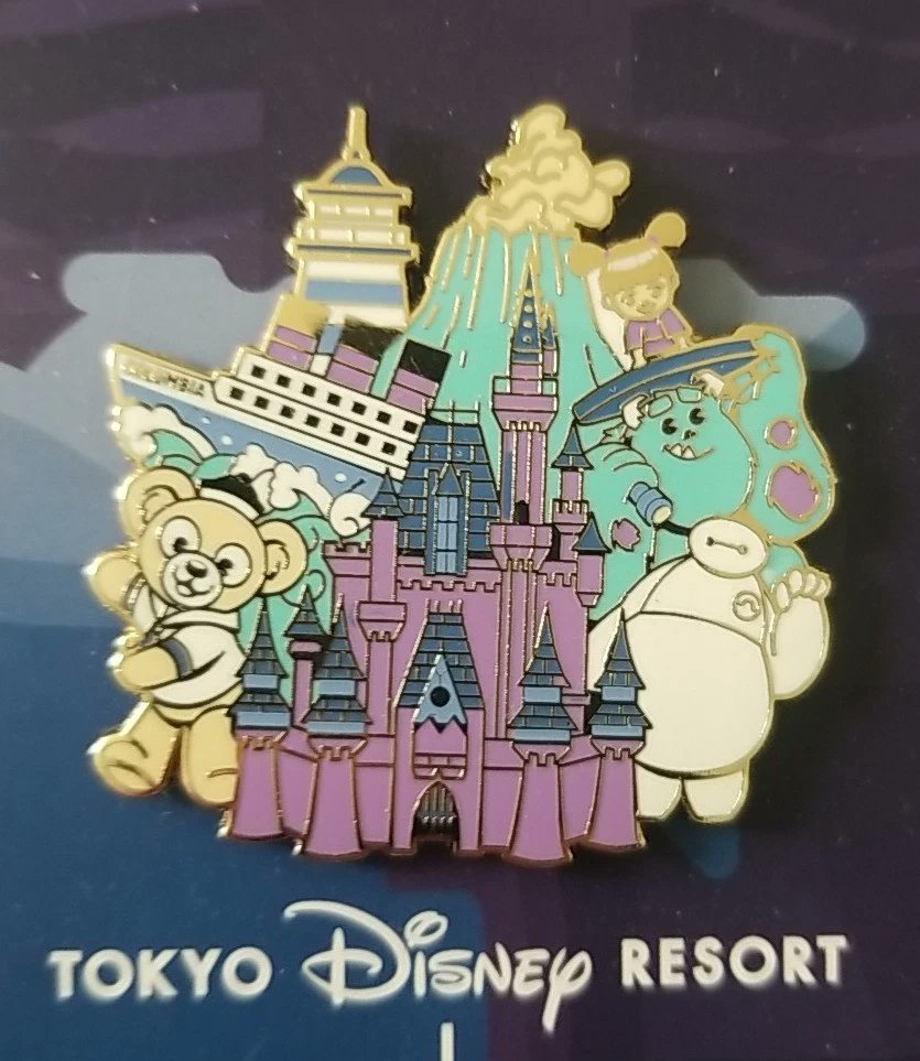 Celebrate Disney destinations around the globe with this 2022 D23 Gold Member “Disney Parks Around the World” collectible pin set.