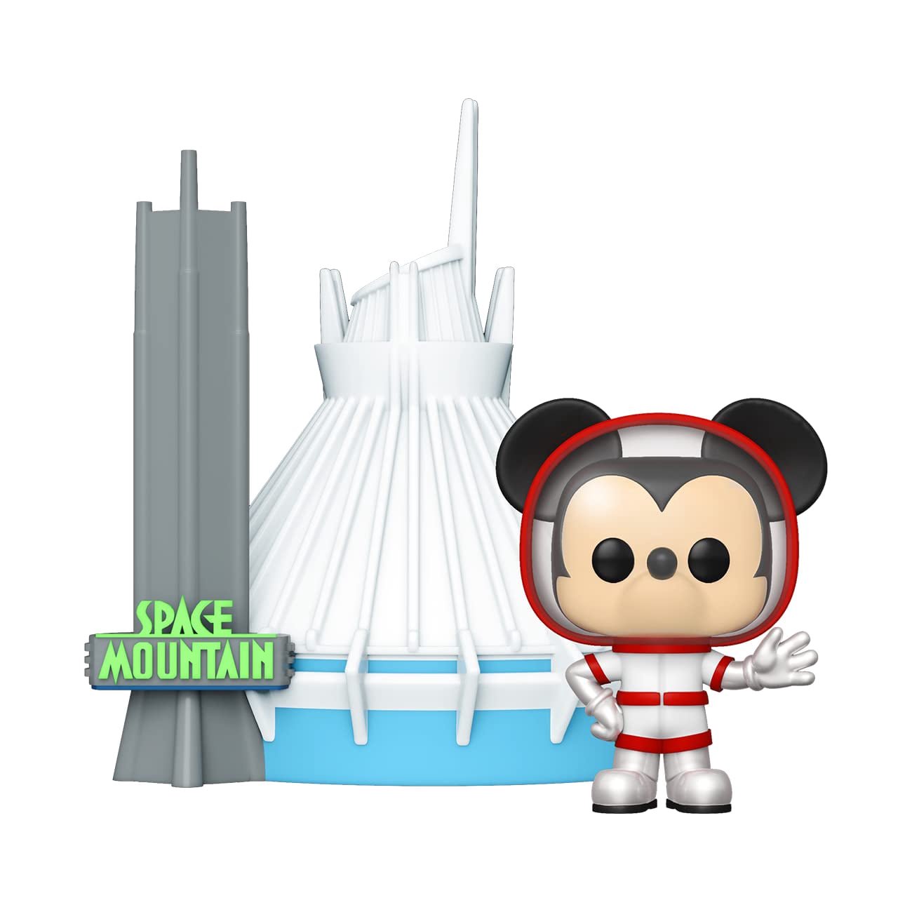Funko POP Town Walt Disney World 50th Space Mountain and Mickey Mouse 28 Figures