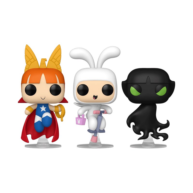 Powerpuff Girls (Glow) 3-Pack Liberty Belle POP! Harmony Bunny and POP! Mange Funko Pop