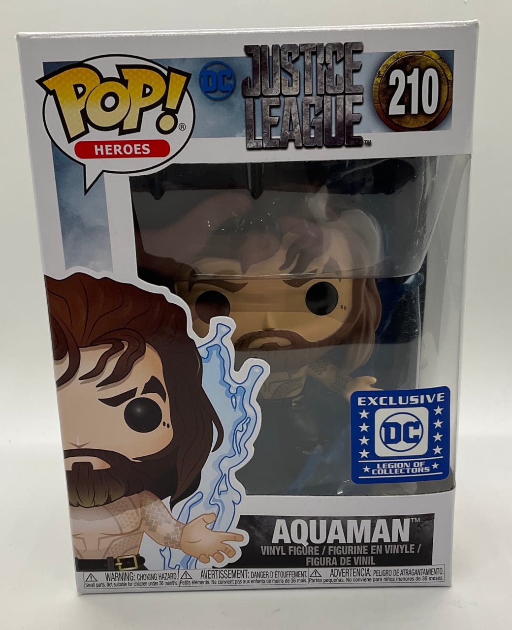 Pre-Owned Aquaman Funko Pop! Justice League #210 DC Legion of Collectors Exclusive Used
