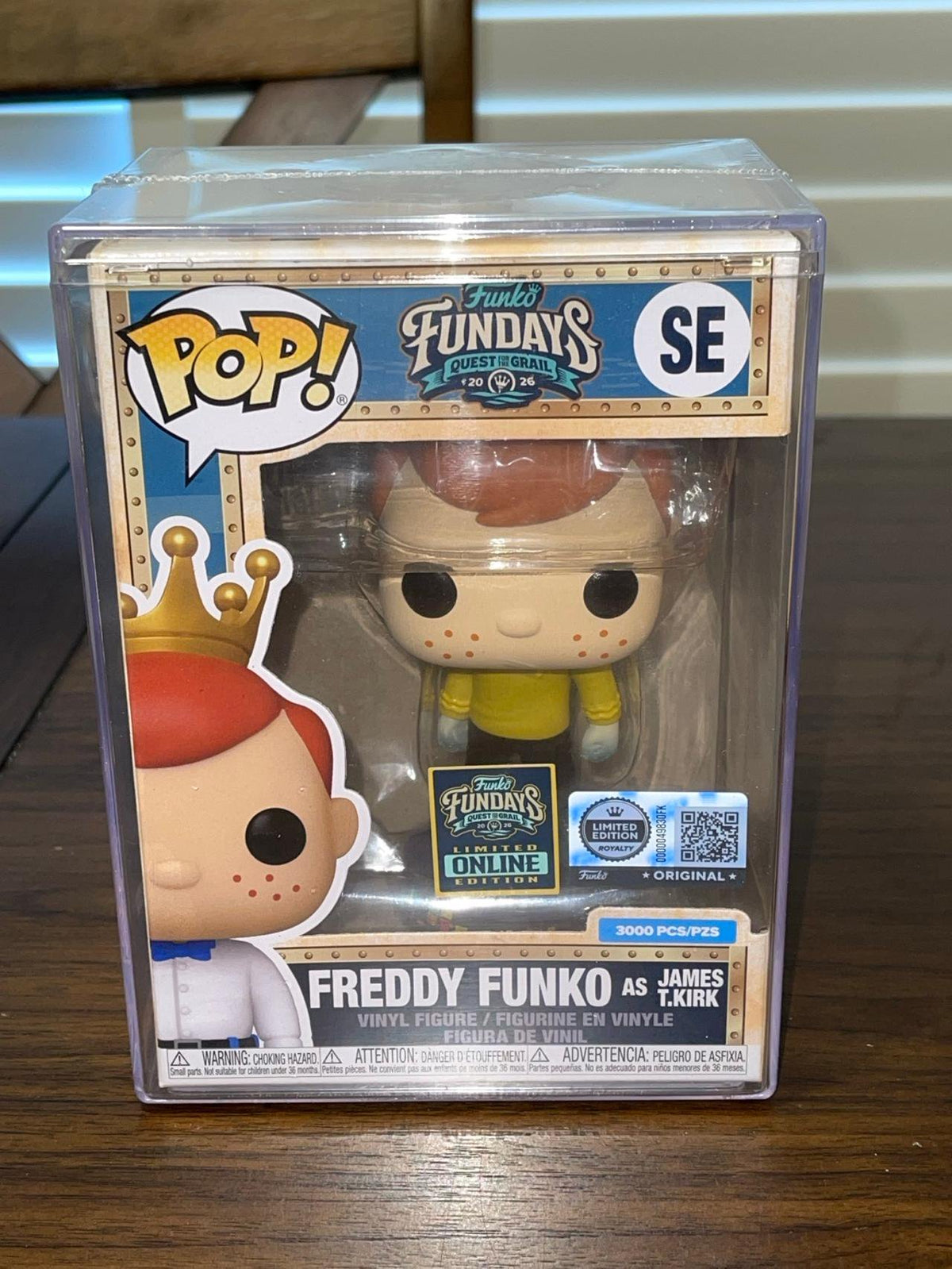 Funko Pop! Fundays 2026 - Quest for the Grail - Fraddy as James T. Kirk  LE-3000