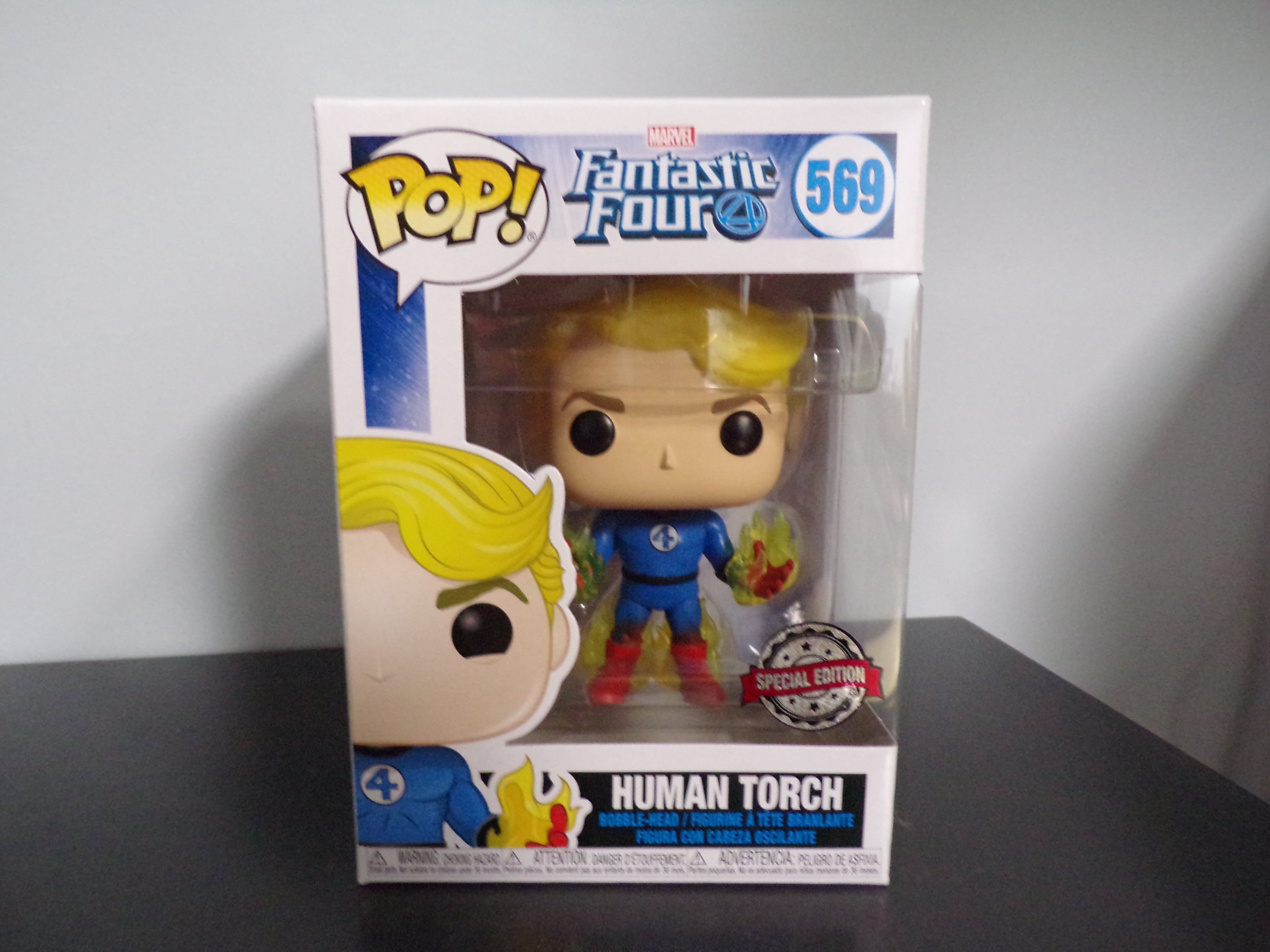 Funko POP Marvel Fantastic Four Human Torch 569 Bobble Head Figure