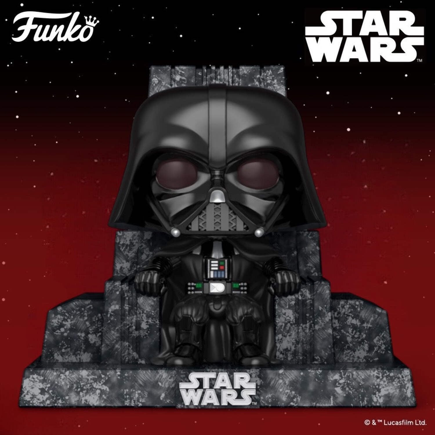 Funko Pop! Deluxe Star Wars Darth Vader on Throne #745 Vinyl Bobble-Head Figure