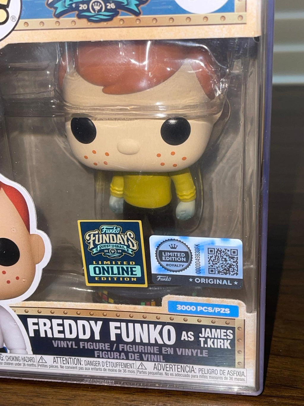 Funko Pop! Fundays 2026 - Quest for the Grail - Fraddy as James T. Kirk  LE-3000